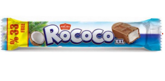 Ender Cikolata Rococo Xxl Compound Chocolate Covered Coconut Bar 75 Gr